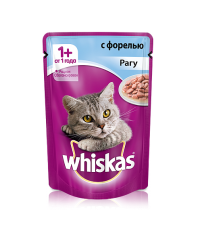Whiskas для кошек рагу с форелью 85 гр.